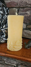 Beeswax Pillar Tree Candle